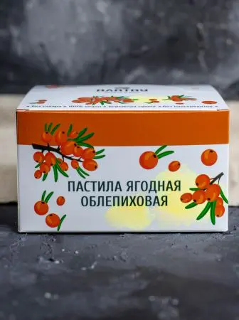 Пастила без сахара ягодная облепиховая 900 г Пастила без сахара ягодная облепиховая 900 г