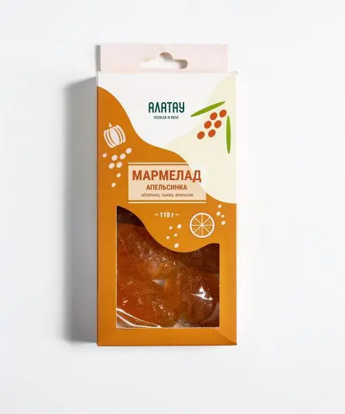 Мармелад фруктовый Апельсиновый, 110 г