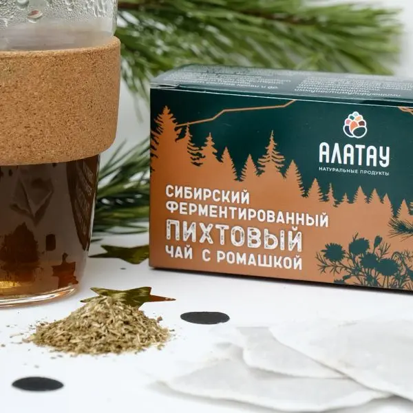 Чай пихтовый с ромашкой