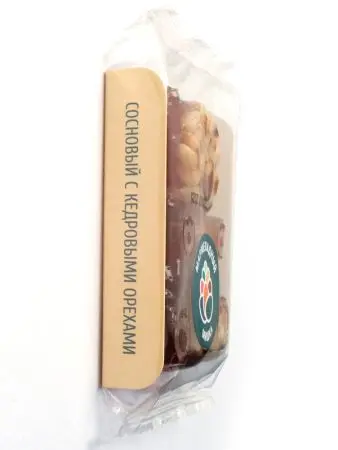 Мармелад сосновый "Мишка" на пектине с кедровыми орешками, 90 г