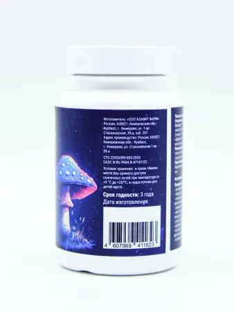 НАНОМухомор КРАСНЫЙ микродозинг 200 мг, 60 капсул