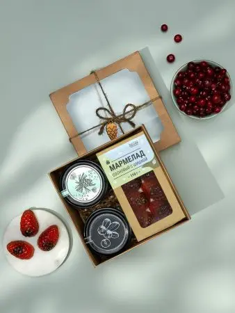 Подарочный набор «С брусникой» Подарочный набор «С брусникой»