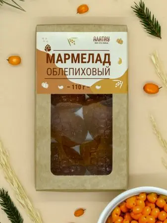 Мармелад ягодный Облепиховый, 110 гр Мармелад ягодный Облепиховый, 110 гр