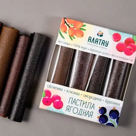 Пастила ягодная ассорти (без сахара) 180 г