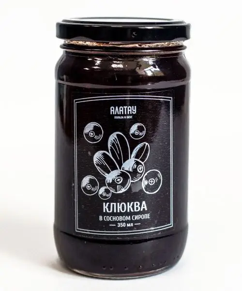 Клюква в сосновом сиропе, 350 мл