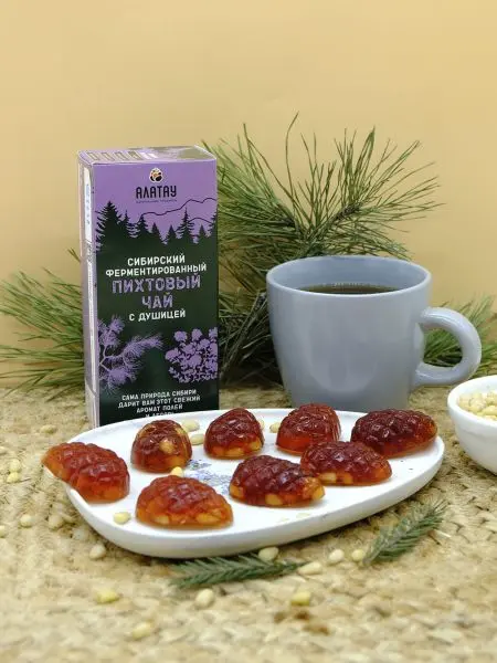 Мармелад сосновый с кедровыми орешками, 500 г