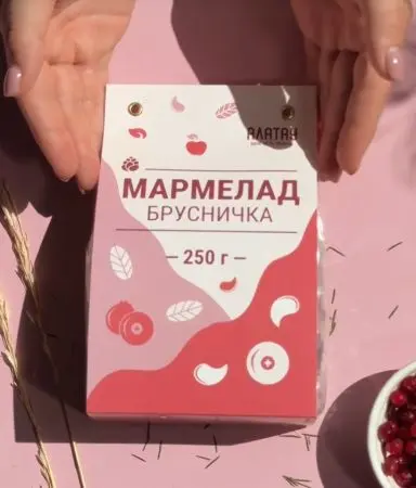 Мармелад ягодный Брусничный, 250 гр