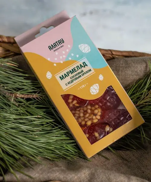 Мармелад Сосновый с кедровым орехом, 110 г