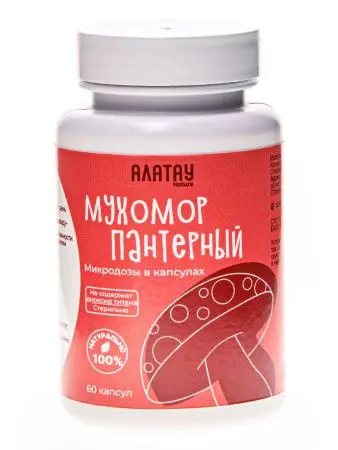 КОМБО из 2 видов мухоморов: микродозинг красный и пантерный