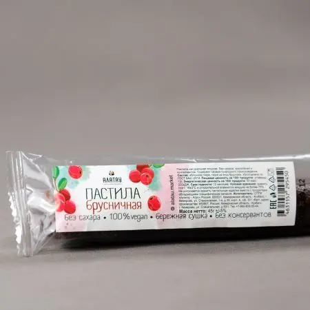 Пастила брусничная (без сахара) 45 г