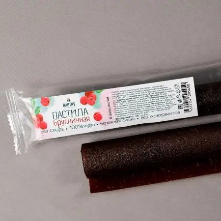 Пастила брусничная (без сахара) 45 г